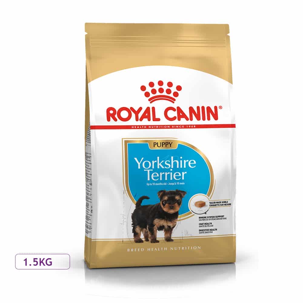غذای خشک توله سگ رویال کنین مدل Yorkshire Terrier Puppy مناسب نژاد یورکشایر
