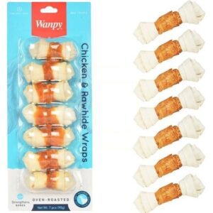 تشویقی سگ ونپی مدل Chicken Rawhide Wraps وزن 90 گرم