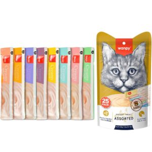 بستنی گربه ونپی 25 عددی 8 طعم مختلف وزن 350 گرم