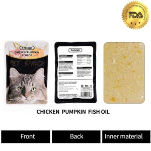 پوچ گربه فنبی طعم مرغ و کدوتنبل و روغن ماهی Chicken + Pumpkin + Fish Oil وزن 85 گرم