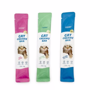 بستنی پودینگ گربه فنبی با طعم سالمون و روغن ماهی faenbei Cat Treat Bar وزن 15 گرم