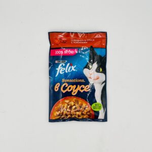 پوچ گربه بالغ فلیکس مدل Felix Beef & Tomato in Sauce نچرال با طعم گوشت گاو و گوجه فرنگی در سس ۷۵ گرم