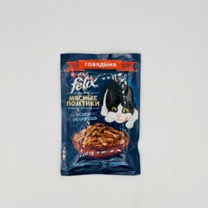 پوچ گربه بالغ فلیکس مدل Meat Slices Beef in Sauce طعم گوشت گاو وزن ۷۵ گرم