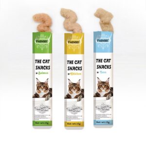 بستنی گربه فنبی با طعم مرغ Faenbei Cat Snacks with chicken وزن 15 گرم