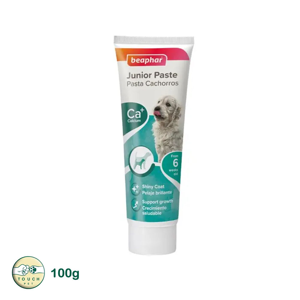 خمیر مولتی ویتامین توله سگ بیفار Beaphar Junior Paste وزن ۱۰۰ گرم