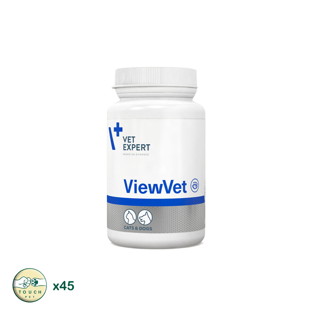 قرص مکمل چشم سگ و گربه وت اکسپرت VIEWVET بسته 45 عددی